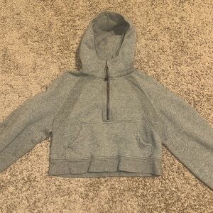 grey lululemon scuba half zip size xs/s